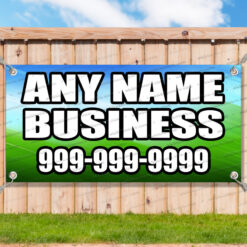 ANY NAME BUSINESS NUMBER PHONE Advertising Vinyl Banner Flag Sign Many Sizes__FX0910.psd by AMBBanners