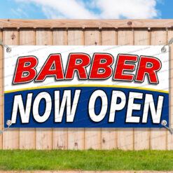 BARBER NOW OPEN Advertising Vinyl Banner Flag Sign Many Sizes__TMP0591.psd by AMBBanners