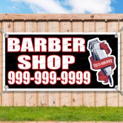 BARBER SHOP CLEARANCE BANNER Advertising Vinyl Flag Sign INV V2 _CLR0009.psd by AMBBanners