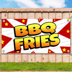 BBQ FRIES Advertising Vinyl Banner Flag Sign Many Sizes USA V2__TMP0678.psd by AMBBanners