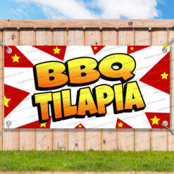 BBQ TILAPIA Advertising Vinyl Banner Flag Sign Many Sizes USA V2__TMP0753.psd by AMBBanners
