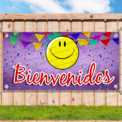BIEN VENIDOS Vinyl Banner Flag Sign Many Sizes WELCOME SPANISH _CLR0020.psd by AMBBanners