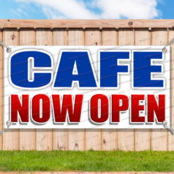 CAFE NOW OPEN CLEARANCE BANNER Advertising Vinyl Flag Sign INV _CLR0031.psd by AMBBanners