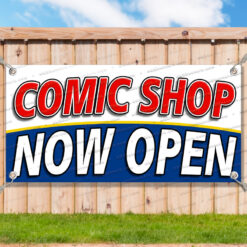 COMIC SHOP NOW OPEN Advertising Vinyl Banner Flag Sign Many Sizes__TMP2031.psd by AMBBanners