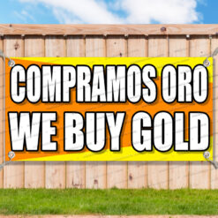 COMPRAMOS ORO WE BUY GOLD Advertising Vinyl Banner Flag Sign Many Sizes__FX0936.psd by AMBBanners
