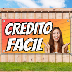 CREDITO FACIL Vinyl Banner Flag Sign Many Sizes CREDIT LOAN _CLR0064.psd by AMBBanners