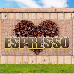ESPRESSO CLEARANCE BANNER Advertising Vinyl Flag Sign INV _CLR0076.psd by AMBBanners