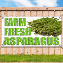 FARM FRESH ASPARAGUS CLEARANCE BANNER Advertising Vinyl Flag Sign INV _CLR0081.psd by AMBBanners