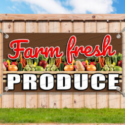 FARM FRESH PRODUCE CLEARANCE BANNER Advertising Vinyl Flag Sign INV V2 _CLR0085.psd by AMBBanners