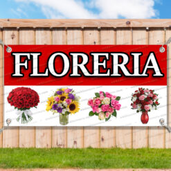 FLORERIA Vinyl Banner Flag Sign Many Sizes FLOWERS BEAUTY SPANISH _CLR0095.psd by AMBBanners