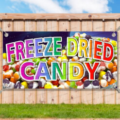 FREEZE DRIED CANDY CLEARANCE BANNER Advertising Vinyl Flag Sign INV _CLR0100.psd by AMBBanners