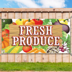 FRESH PRODUCE CLEARANCE BANNER Advertising Vinyl Flag Sign INV _CLR0101.psd by AMBBanners