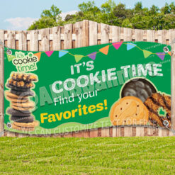 GIRL SCOUT COOKIES TOWER Advertising Vinyl Banner Flag Sign Many Sizes V2_FX0602.psd by AMBBanners
