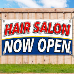 HAIR SALON NOW OPEN Advertising Vinyl Banner Flag Sign Many Sizes__TMP3934.psd by AMBBanners
