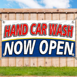 HAND CAR WASH NOW OPEN Advertising Vinyl Banner Flag Sign Many Sizes__TMP3997.psd by AMBBanners