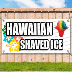 HAWAIIAN SHAVED ICE CLEARANCE BANNER Advertising Vinyl Flag Sign INV _CLR0121.psd by AMBBanners