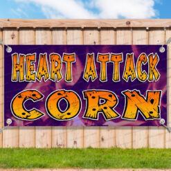HEART ATTACK CORN Advertising Vinyl Banner Flag Sign Many Sizes USA BARBECUE__TMP4226.psd by AMBBanners