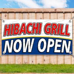 HIBACHI GRILL NOW OPEN Advertising Vinyl Banner Flag Sign Many Sizes__TMP4248.psd by AMBBanners