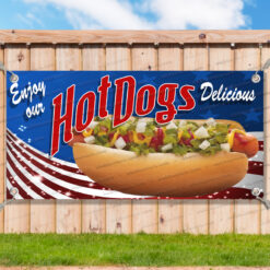 HOTDOGS CLEARANCE BANNER Advertising Vinyl Flag Sign INV _CLR0127.psd by AMBBanners