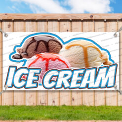 ICE CREAM CLEARANCE BANNER Advertising Vinyl Flag Sign INV V6 _CLR0133.psd by AMBBanners