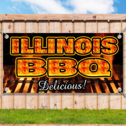 ILLINOIS BBQ Advertising Vinyl Banner Flag Sign Many Sizes Available USA__TMP4471.psd by AMBBanners