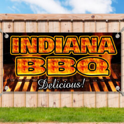 INDIANA BBQ Advertising Vinyl Banner Flag Sign Many Sizes Available USA__TMP4490.psd by AMBBanners