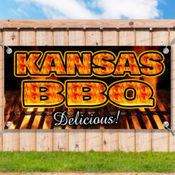 KANSAS BBQ Advertising Vinyl Banner Flag Sign Many Sizes Available USA__TMP4637.psd by AMBBanners