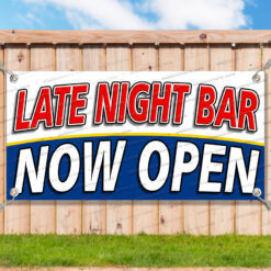 LATE NIGHT BAR NOW OPEN Advertising Vinyl Banner Flag Sign Many Sizes__TMP4735.psd by AMBBanners