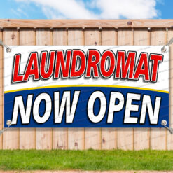 LAUNDROMAT NOW OPEN Advertising Vinyl Banner Flag Sign Many Sizes__TMP4743.psd by AMBBanners