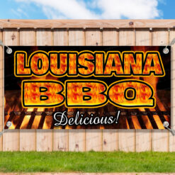LOUISIANA BBQ Advertising Vinyl Banner Flag Sign Many Sizes Available USA__TMP4875.psd by AMBBanners