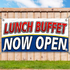 LUNCH BUFFET NOW OPEN Advertising Vinyl Banner Flag Sign Many Sizes__TMP4897.psd by AMBBanners