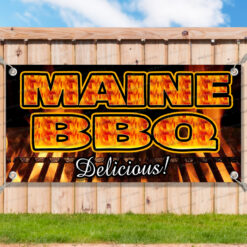 MAINE BBQ Advertising Vinyl Banner Flag Sign Many Sizes Available USA__TMP4921.psd by AMBBanners