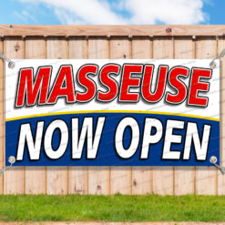 MASSEUSE NOW OPEN Advertising Vinyl Banner Flag Sign Many Sizes__TMP4998.psd by AMBBanners