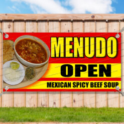 MENUDO Vinyl Banner Flag Sign Many Sizes OPEN SPANISH RETAIL _CLR0159.psd by AMBBanners