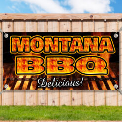 MONTANA BBQ Advertising Vinyl Banner Flag Sign Many Sizes Available USA__TMP5212.psd by AMBBanners