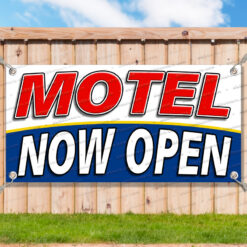 MOTEL NOW OPEN Advertising Vinyl Banner Flag Sign Many Sizes__TMP5221.psd by AMBBanners