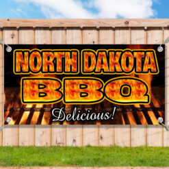 NORTH DAKOTA BBQ Advertising Vinyl Banner Flag Sign Many Sizes Available USA__TMP5450.psd by AMBBanners