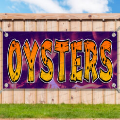OYSTERS Advertising Vinyl Banner Flag Sign Many Sizes Available USA BARBECUE__TMP5989.psd by AMBBanners