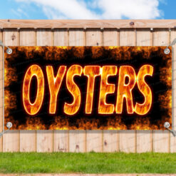 OYSTERS Advertising Vinyl Banner Flag Sign Many Sizes USA__TMP5990.psd by AMBBanners