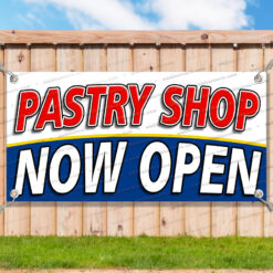 PASTRY SHOP NOW OPEN Advertising Vinyl Banner Flag Sign Many Sizes__TMP6129.psd by AMBBanners