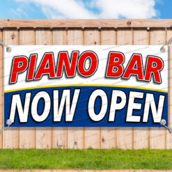 PIANO BAR NOW OPEN Advertising Vinyl Banner Flag Sign Many Sizes__TMP6233.psd by AMBBanners