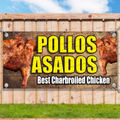 POLLO ASADOS Vinyl Banner Flag Sign Many Sizes CHICKEN SPANISH RETAIL _CLR0201.psd by AMBBanners