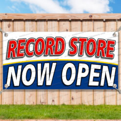 RECORD STORE NOW OPEN Advertising Vinyl Banner Flag Sign Many Sizes__TMP6493.psd by AMBBanners