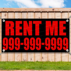 RENT ME PHONE NUMBER Advertising Vinyl Banner Flag Sign Many Sizes__FX1058.psd by AMBBanners