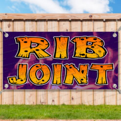 RIB JOINT Advertising Vinyl Banner Flag Sign Many Sizes Available BARBECUE__TMP6640.psd by AMBBanners