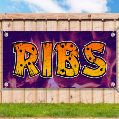 RIBS Advertising Vinyl Banner Flag Sign Many Sizes Available USA BARBECUE__TMP6647.psd by AMBBanners