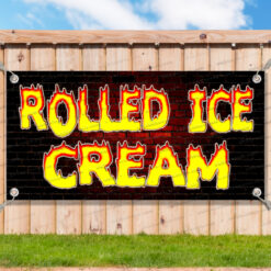 ROLLED ICE CREAM Advertising Vinyl Banner Flag Sign Many Sizes Available BBQ__TMP6671.psd by AMBBanners
