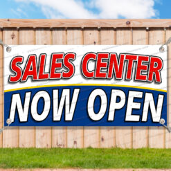 SALES CENTER NOW OPEN Advertising Vinyl Banner Flag Sign Many Sizes__TMP6902.psd by AMBBanners