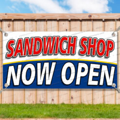 SANDWICH SHOP NOW OPEN Advertising Vinyl Banner Flag Sign Many Sizes__TMP6915.psd by AMBBanners