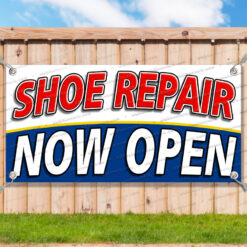 SHOE REPAIR NOW OPEN Advertising Vinyl Banner Flag Sign Many Sizes__TMP7004.psd by AMBBanners